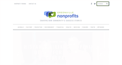 Desktop Screenshot of greenvillenonprofits.org